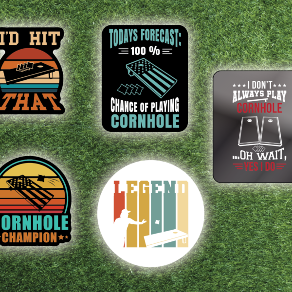 Cornhole Sticker Packs